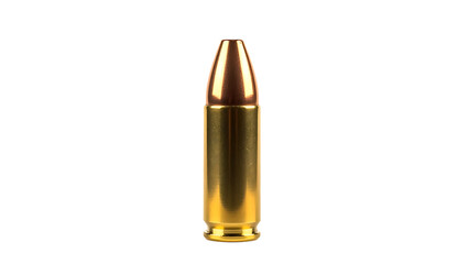 Single bullet cartridge on checkered background