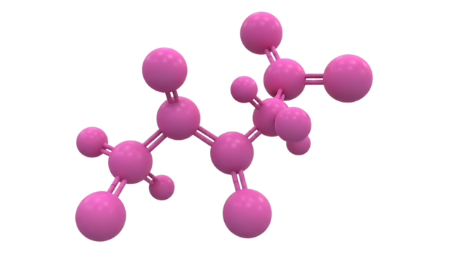 Abstract Pink Molecular Structure - Powered by Adobe