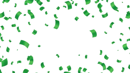 Green Shapes on Checkered Background
