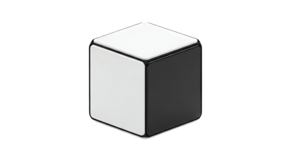 Black and White Cube