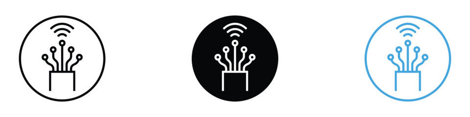 Fiber optic cable icon vector. modern internet connectivity symbol. vector illustration.