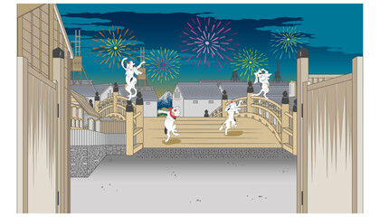 浮世絵　風景イメージイラスト2