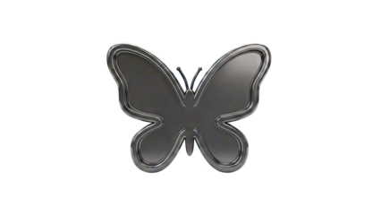 Black Butterfly Silhouette Icon