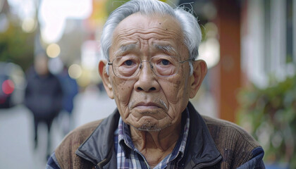 酷く困惑した、妻に別れを切り出されたシニアの男性（熟年離婚のイメージ）