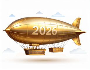 Zeppelin Gold Glitter Airship(2026)