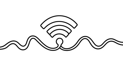 Wifi signal over water waves