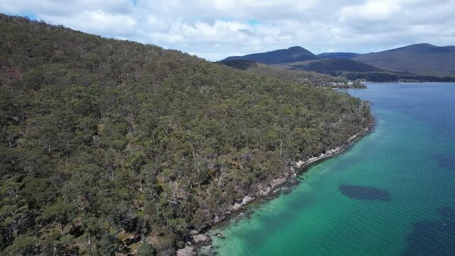 Fluted Cape Walk, South Bruny, Tasmania, Australia - Drone Shot