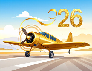 Aeronaut Gold Glitter Propeller(2026)