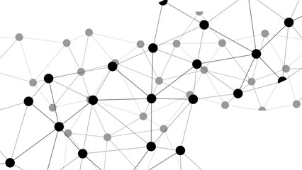 An abstract 3d social network concept featuring a global internet connection structure with spheres and links illustrating a business technology communication web for a community team