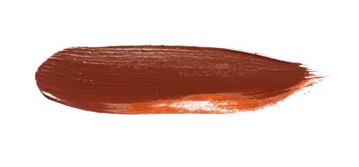 brown brush stroke isolated on white background