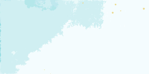 Soft blue watercolor background with scattered golden yellow accents and texture