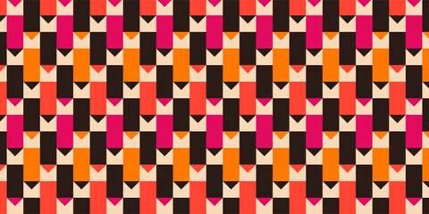 Vibrant Geometric Shapes Tile Pattern