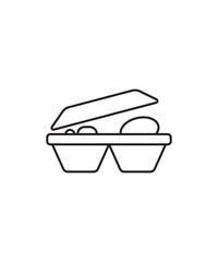 lunch box icon, vector best line icon.