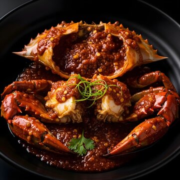 Indonesian Chili Crab Close-Up