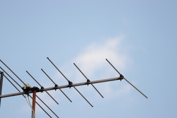 青空とアンテナの写真