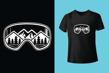 Snow kiting t-shirt design © SkTanvir