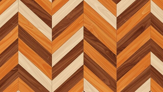 Chevron wood pattern in shades of brown and orange