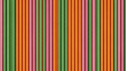 Vibrant striped pattern with green, orange, pink, and red colors