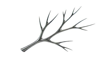 Abstract Black Branch with Sharp Points
