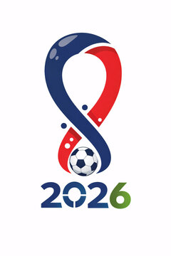 Logo football Coupe du Monde 2026
