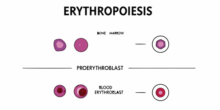 Erythropoiesis A visual depiction of red blood cell development stages