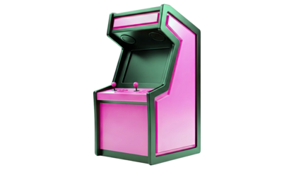 Pink Retro Arcade Machine