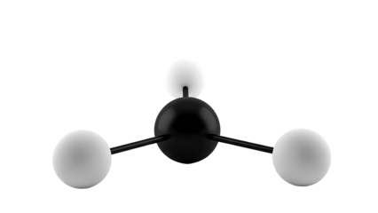 Methane molecule model