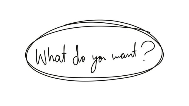 what do you want handwritten animation