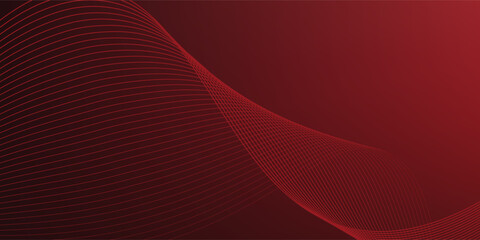 Red gradient abstract background with curve line