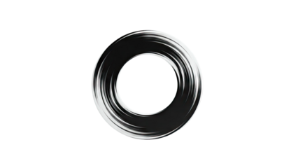 Black Brush Stroke Circle