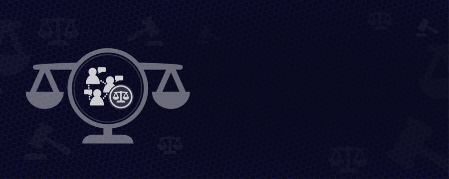 Social Media Content Moderation and Ethical Communication Balance on Scale of Justice Vector with Copy Space