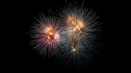 Fototapeta premium New Year fireworks background images, New Year celebrations, Spring Festival fireworks