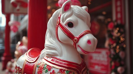 New Year's White Horse, Year of the Horse, Horse Year Mascot, Year of the Horse (Benmingnian)