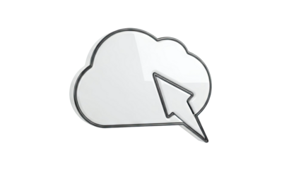 Cloud with Arrow Cursor Icon