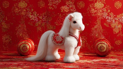 New Year's White Horse, Year of the Horse, Horse Year Mascot, Year of the Horse (Benmingnian)