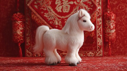 New Year's White Horse, Year of the Horse, Horse Year Mascot, Year of the Horse (Benmingnian)