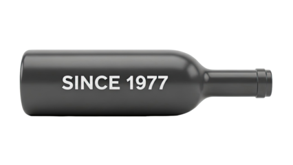 Dark Bottle with "Since 1977" inscription