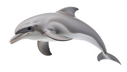 Fototapeta premium Dolphin Isolated on White Background