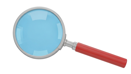 Magnifying Glass with Red Handle