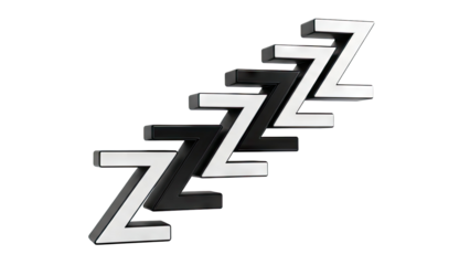 Alternating Black and White Z Symbols