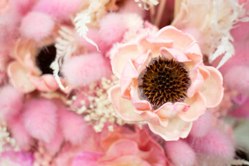 Few dried floral decoration bouquet