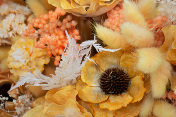 Few dried floral decoration bouquet