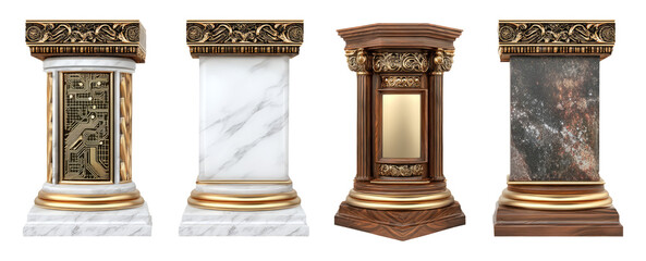 Elegant Display Blocks Showcasing Unique Themes for Software Engineering Monuments