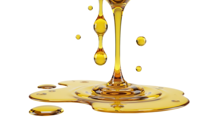 Argan oil liquid texture minimalist background 3d rendering, yellow serum drops on white, natural cosmetic concept.