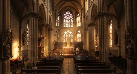 Fototapeta premium Golden Hour Benediction