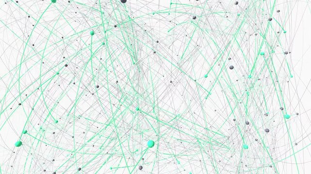 Procedural 3D DNA Protein Cloud Dynamic Flowing Lissajous Particle Knots Seamless Loop 4K ProRes 422 HQ
