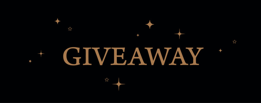 giveaway sign on white background