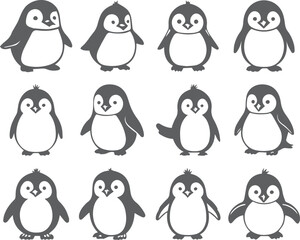 set of penguins
