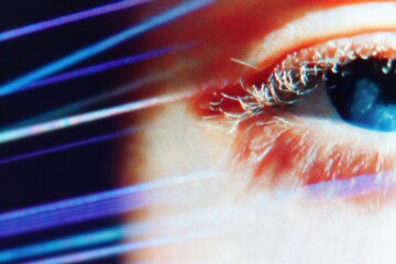 Premium Human Eye Data Scan Modern Cybersecurity and Digital Interface for Tech Marketing and Advertising