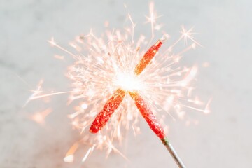 Festive Holiday Blue Sparkler Premium New Years Eve Celebration Content for Marketing and Social Media Advertising